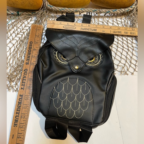 New!!! Adorable Classy Owl Backpack Pu Leather Mini backpack - Picture 2 of 8
